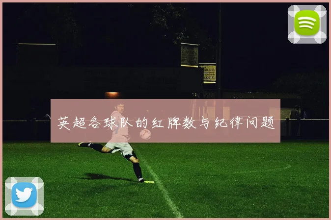 英超各球队的红牌数与纪律问题